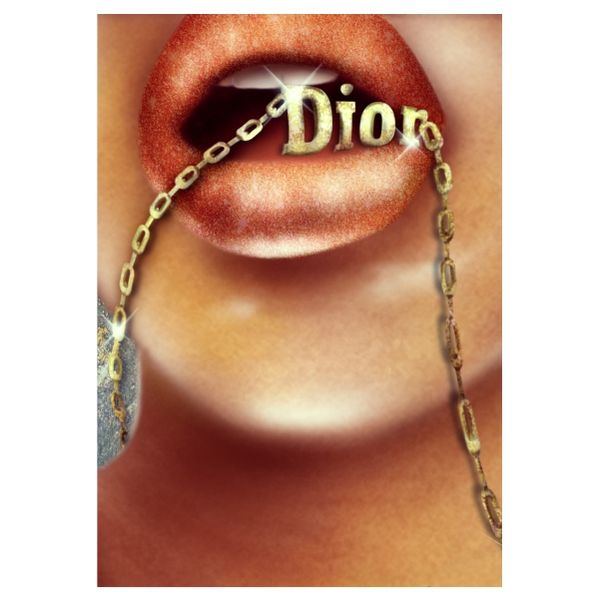 Dior Lips Art - A1 Poster