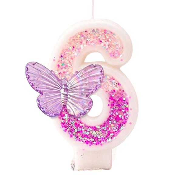 Butterfly Birthday Candle Nr6