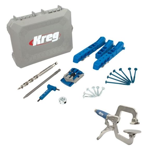 Kreg Jig Pocket Hole Kit 47 Piece Kphj320 with KHC-Micro