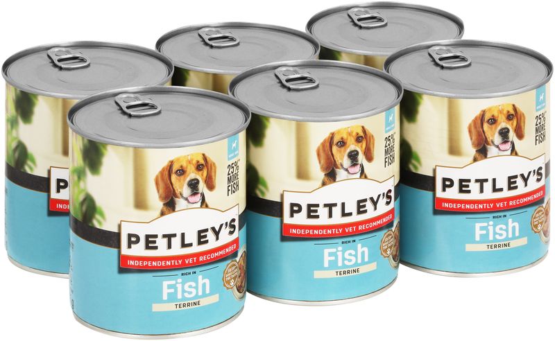 Petley's Dog Food Terrine with Ocean Fish- 6 tins x 775g