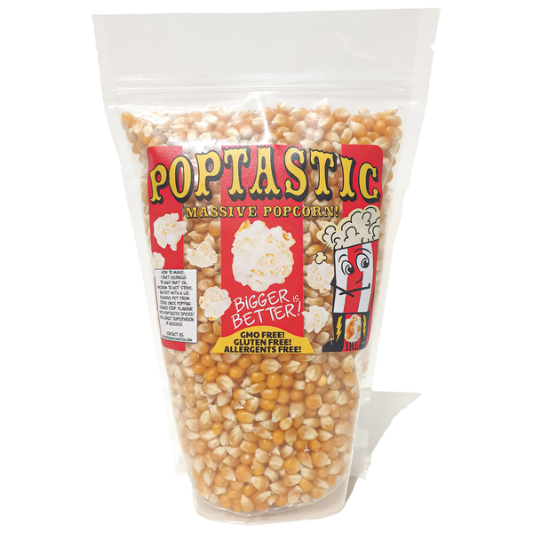 PopTastic 1kg Popcorn Kernels - Massive Popcorn!
