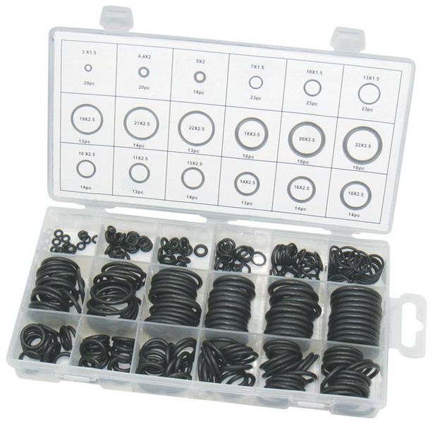 Duratool D01888 - 279 Piece O-ring Kit in 18 Popular Sizes