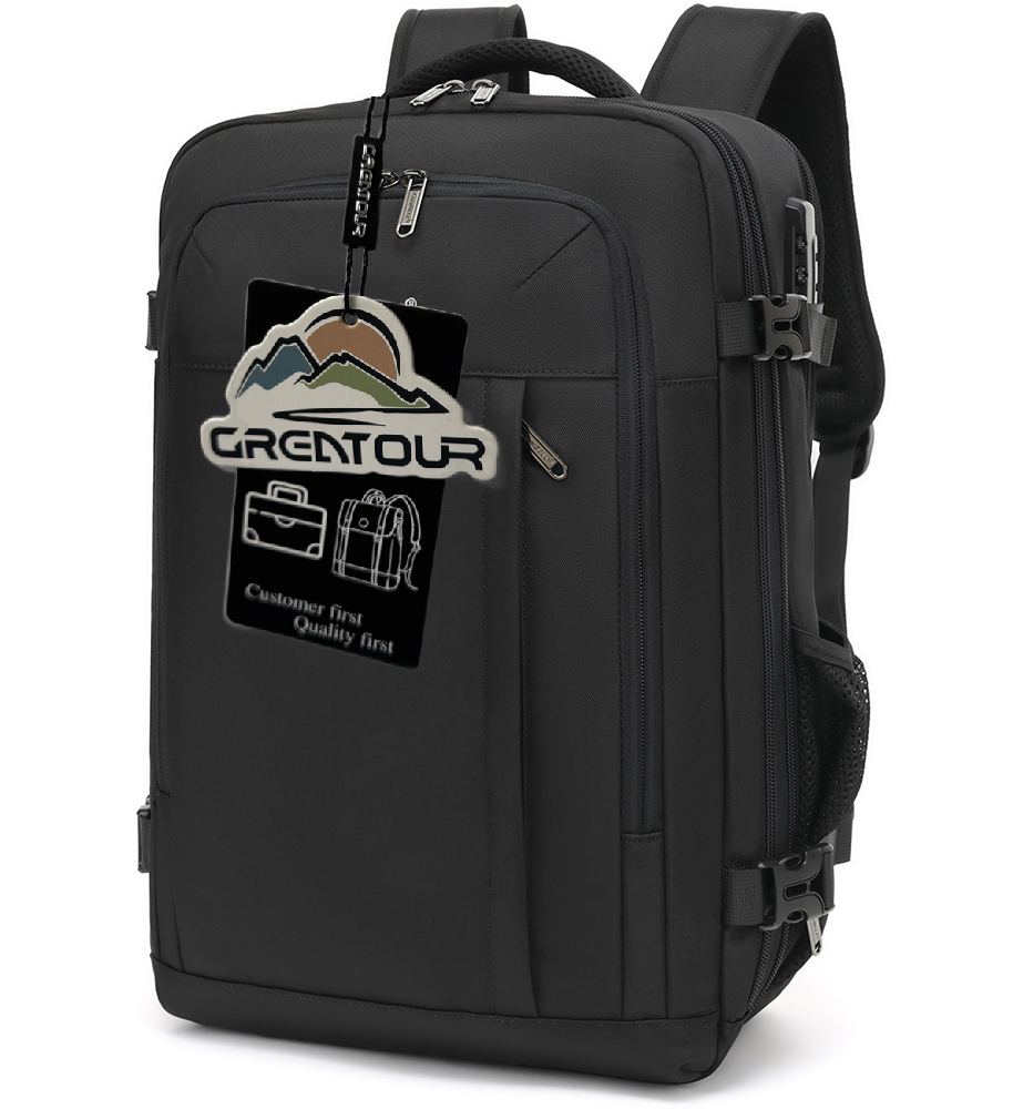 GREATOUR 15.6" Laptop Backpack Expandable Suitcase - Anti-theft Travel Lock