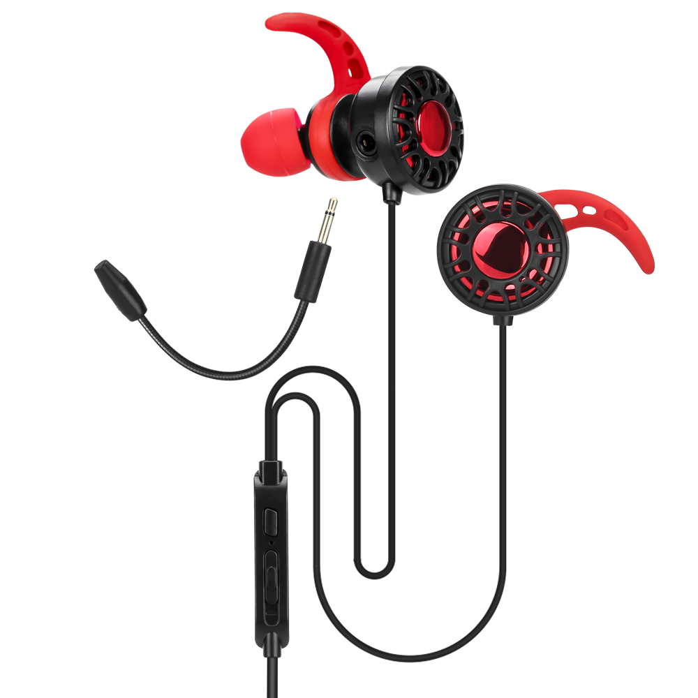GE-109 Xtrike Stereo Gaming earbuds with microphone, for Smartphone, PC, PS4, Xbox One, cable 1.2m