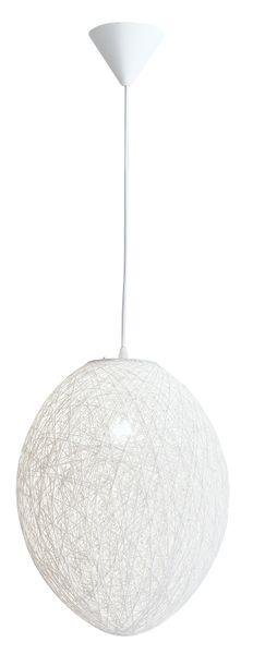 Oval Twine Pendant in Brown or White