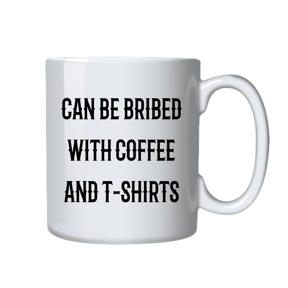 Coffee and Tshirts Mug Best Funny Novelty Cup Ideal Gift Idea
