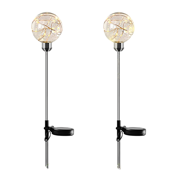 Solar Powered Copper Wire Ball Garden Light - SD