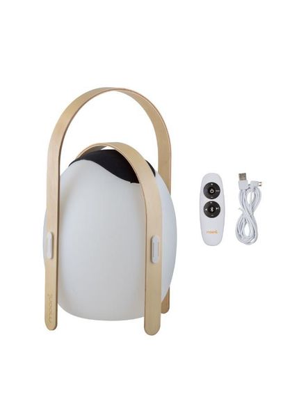 Ovo Lantern Speaker With Wooden Handle