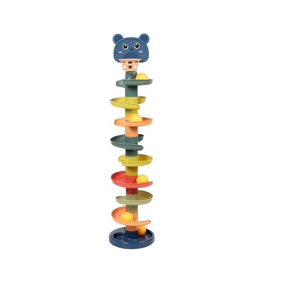 Kids-Up 9 Stage Rotating Track Rolling Ball Tower Activity Toy Game