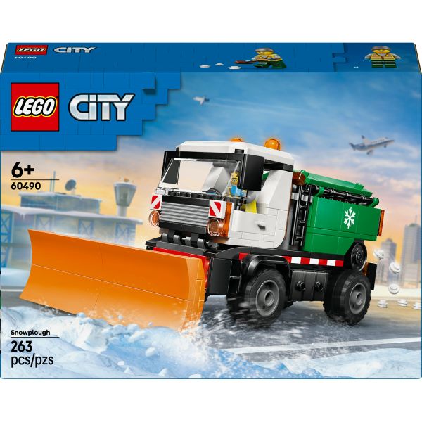 LEGO® City Snowplough Truck Toy Vehicle with Minifigure 60490