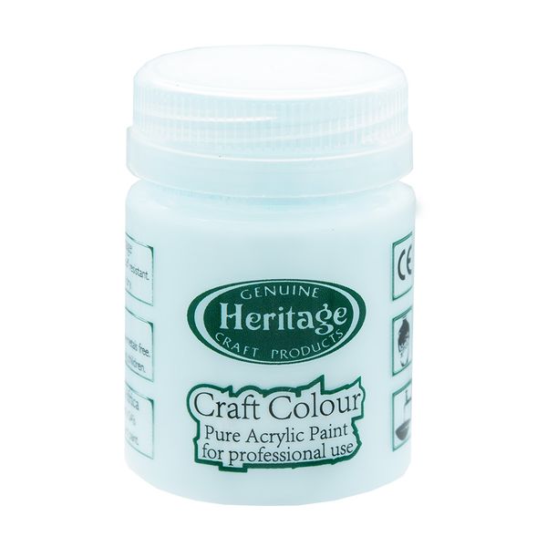 Heritage Pure Acrylic Paint - Craft Colour Range - 50ml - Polar Ice Blue