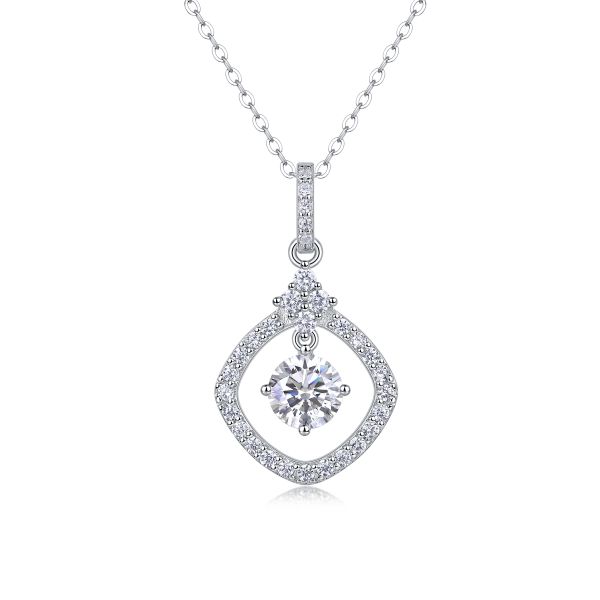 S925 Silver Moissanite Starry Whisper Necklace - New Women's Fashion Light