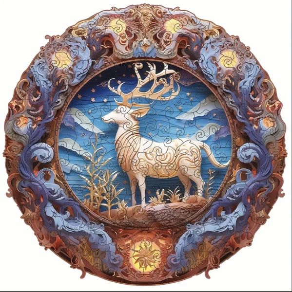 Deer Wooden Jigsaw Puzzel [70-100]