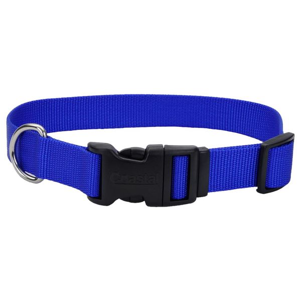 Durable Nylon Snap-N-Go Dog Collar Royal - Blue