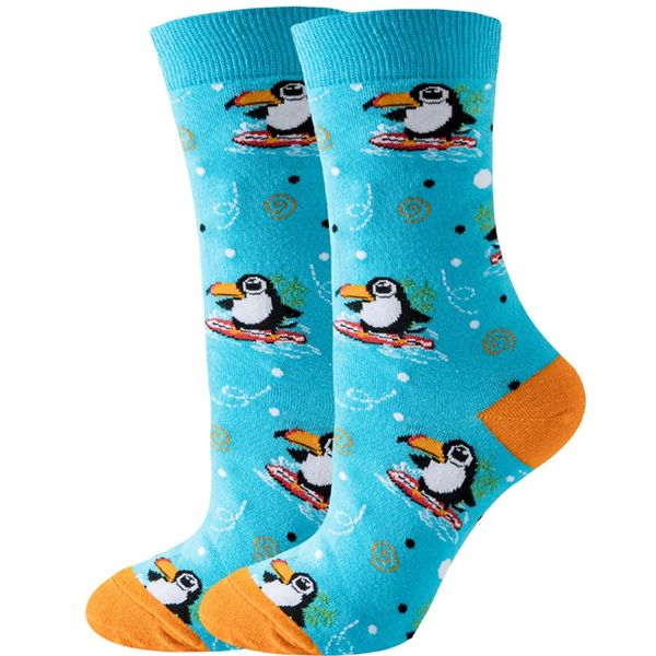 Michris Colorful Socks for Women -Penguins