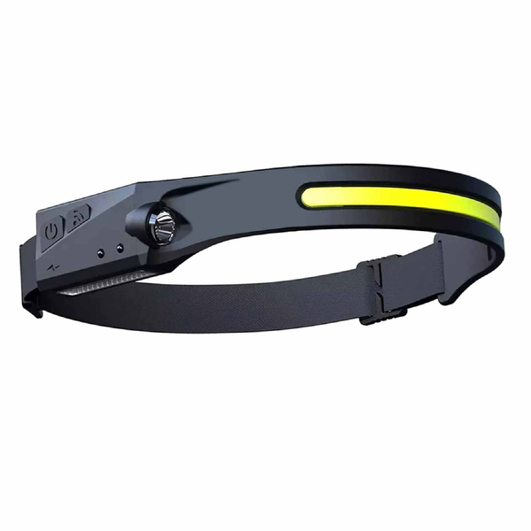 Multi-function LED Rechargeable Head Lamp - Black - Set of 2 and LED Light