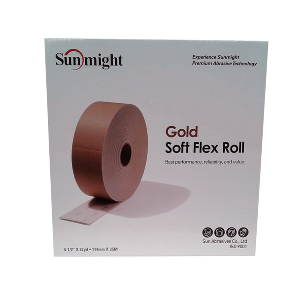Sunmight Soft Flex Pad Roll Gold 114mm X 25m (800) - Each