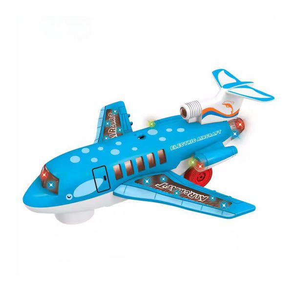 Electric Self Riding Airplane Kids Toy With Lights &amp; Sounds