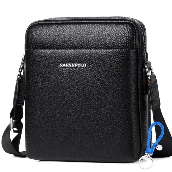 Man Purses And Bags Small, Mini Genuine Leather Messenger And Shoulder Bag