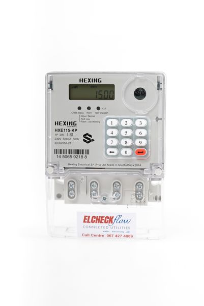 Elcheck Flow - Hexing HXE115-KP Single Phase Prepaid Meter