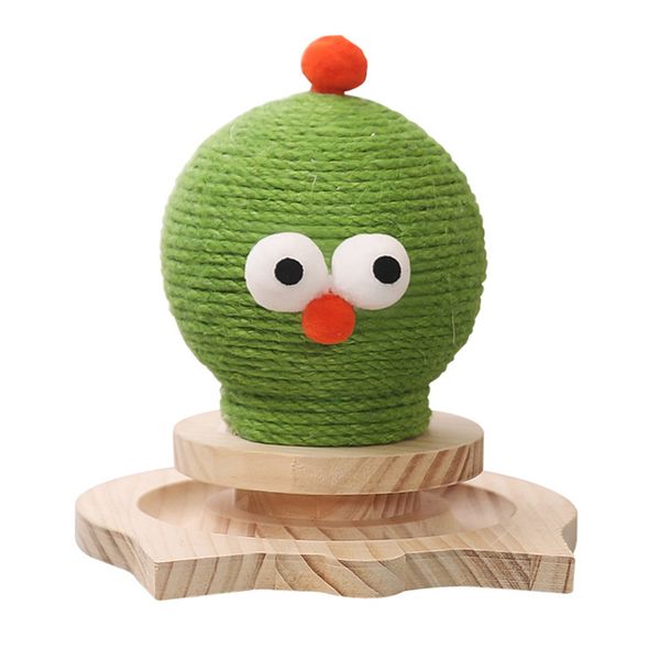 Pet Cat Scratch Post With Ball Scratcher Toy For Catching Jumping Training