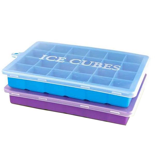 2 x Premium Silicone Ice Cube Trays