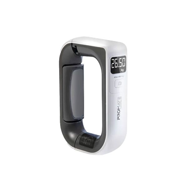 Promate InstaScale-50 Luggage Scale - White / High Precision Sensor System