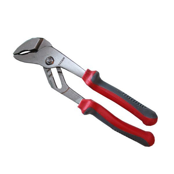 Titan Waterpump Plier 250mm Grip Handle/Satin Finish Plastic Hanger