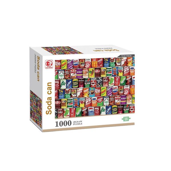 Soda Cans - 1000 Piece Jigsaw Puzzle
