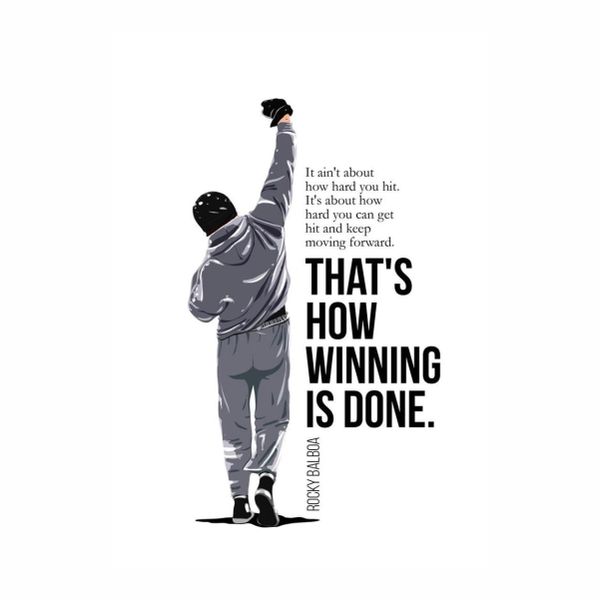 Rocky Balboa Quote - A1 Poster