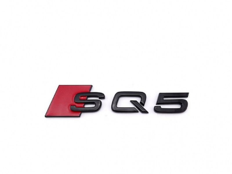 Audi SQ5 Matte Black Style 3D Trunk Logo Badge(AD-SQ5-MBK)
