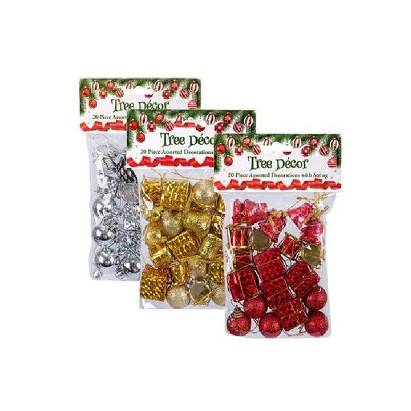 Pack of 3 Christmas Tree Decorative Set