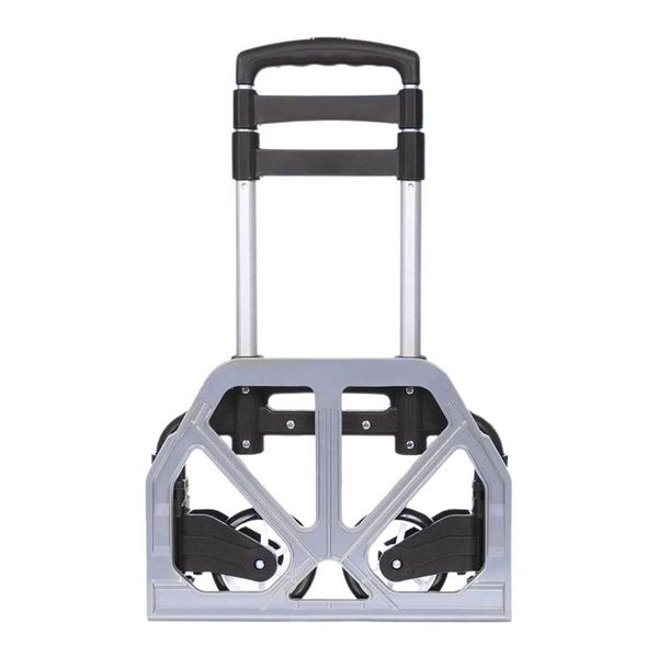 Multi-Functional Aluminium Alloy Foldable Trolley- Holds upto 75kg (Black)