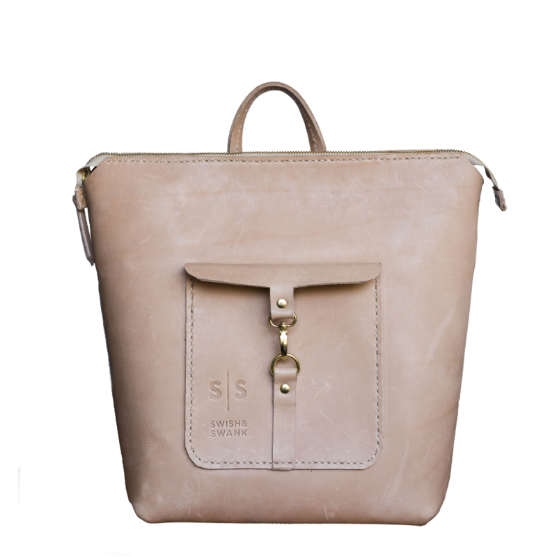 Nude Leather Ladies Backpack Swish And Swank Shop Today. Get it Tomorrow!