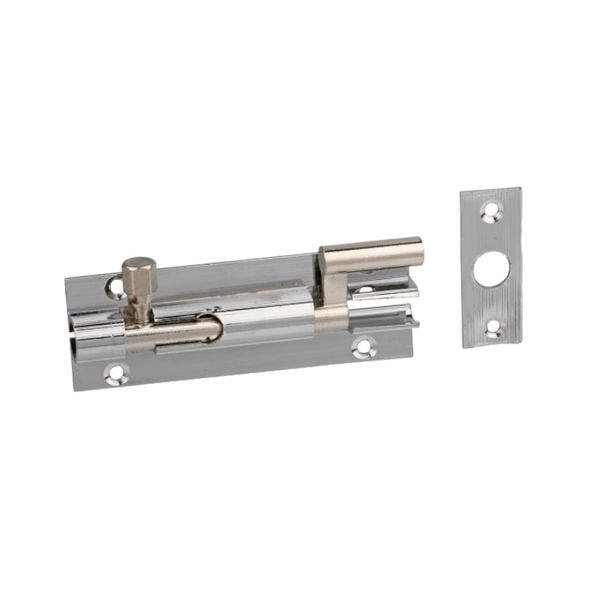 Chrome Necked Barrel Bolt 100MM