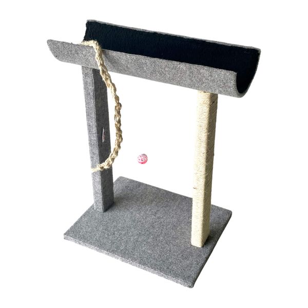 Scratzme - Lazy Daze Premium Scratching Post - Light Grey &amp; Black