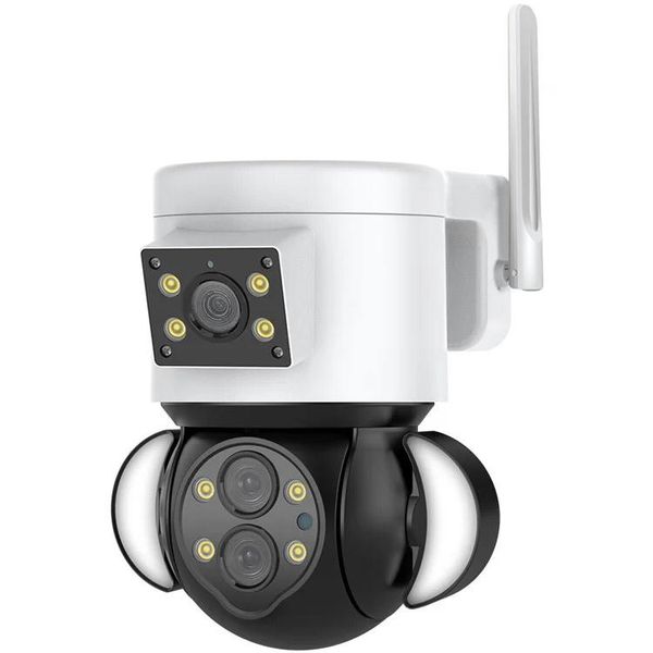 Optical Zoom Camera WIFI 4MP Security Surveillance Floodlight Lens Camera