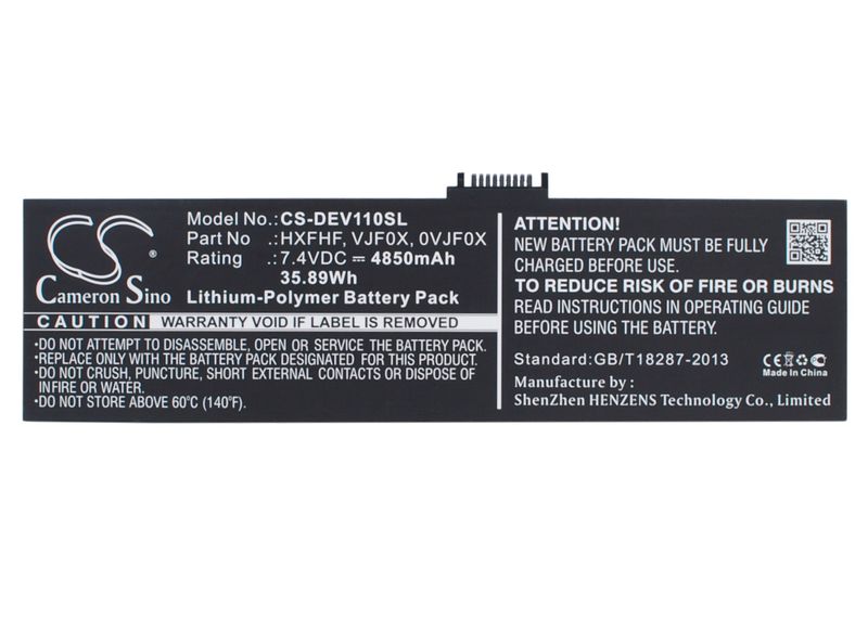 DELL Pro11i-2501BLK Tablet Battery /4850mAh
