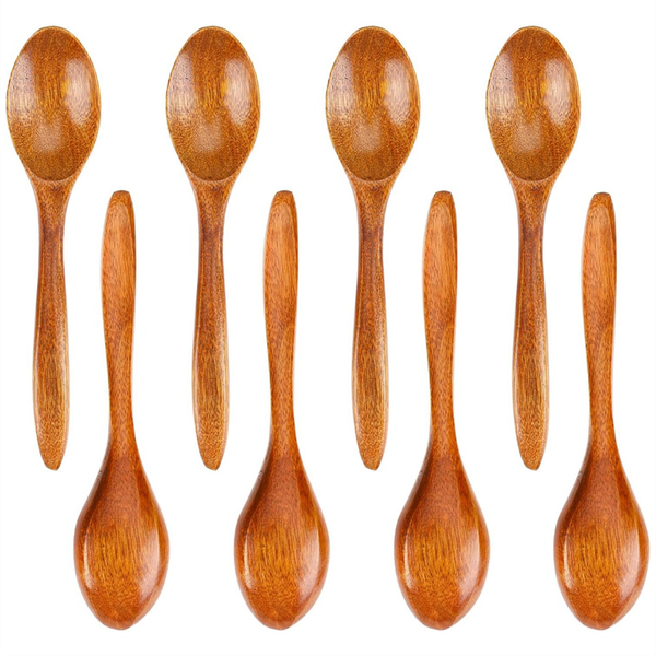 Small Wooden Spoons Mini Tablespoons Wooden Kitchen Accessories
