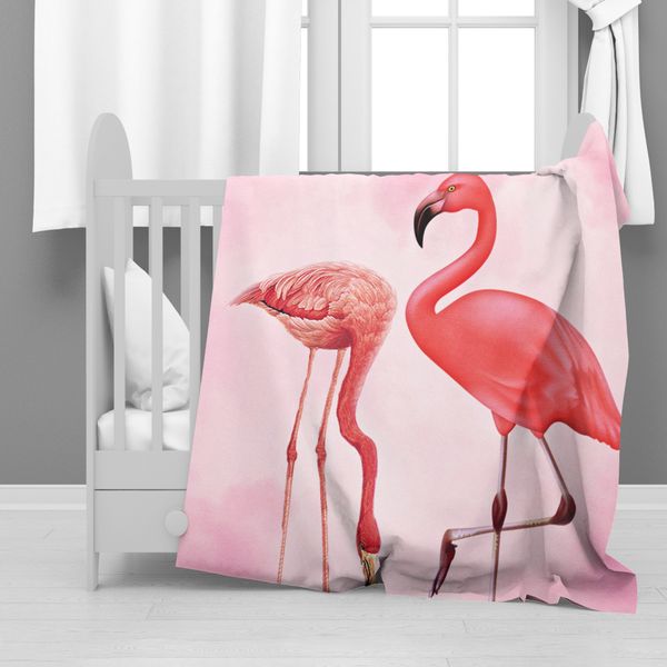 Pink Flamingo's Minky Blanket