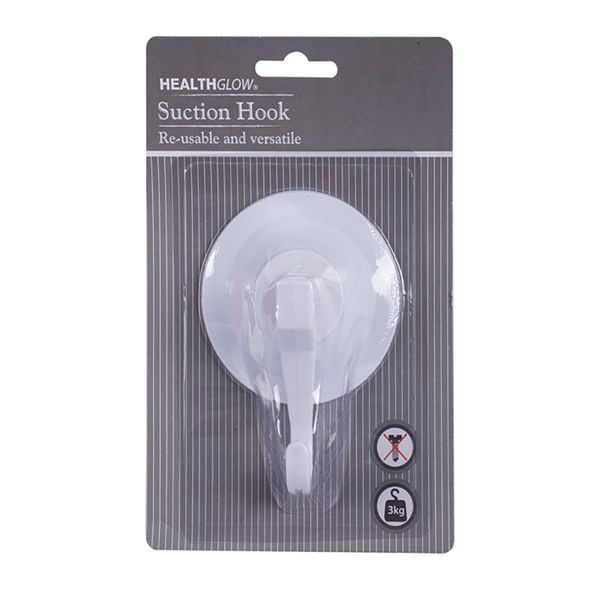 Bulk Pack x 8 Assorted Clip Suction PVC Hooks