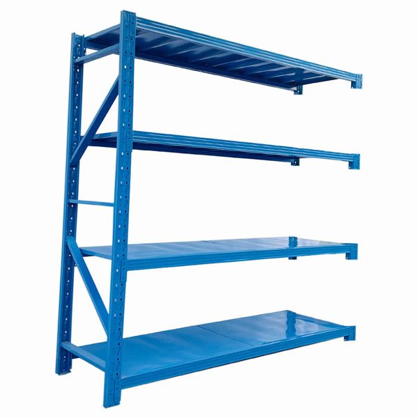 i-SSR-226-AO-BL, Four Tiers Adjustable Steel Add-On Shelf Racking