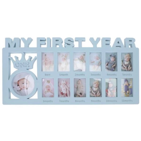 13 Grids My First Year Baby Commemorative Growth Photo Frame Decoration