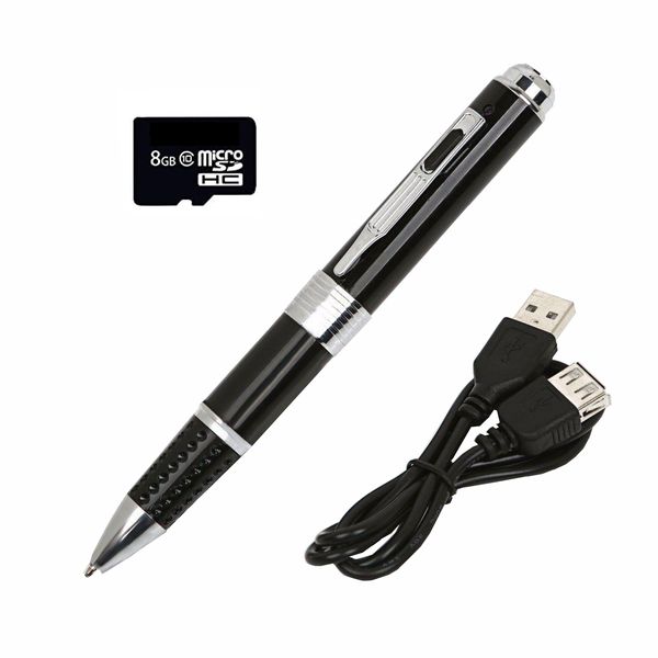 HD Up To 1080P Digital Video Camcorder Pen &amp; An 8GB SD Card