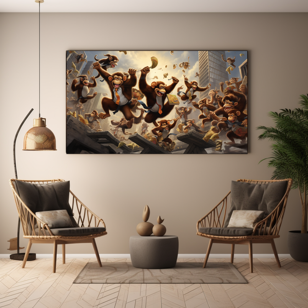 Canvas Wall Art - Monkey Business Brigade - BK0080