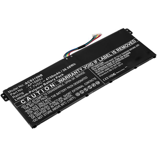 Battery for Acer Aspire 1 A114-31, 3 A311-31, 3 A315-51 ( AP16M5J )