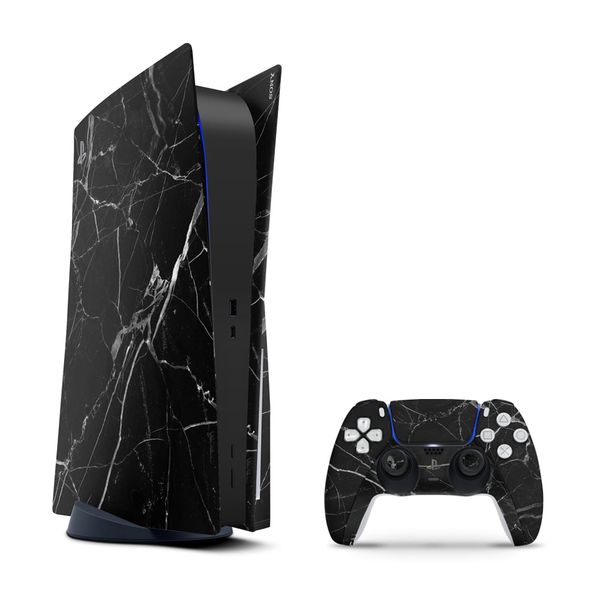 Decal Skin Compatible with PS5 (Disc) - White Marble 2024 (Decal Only)