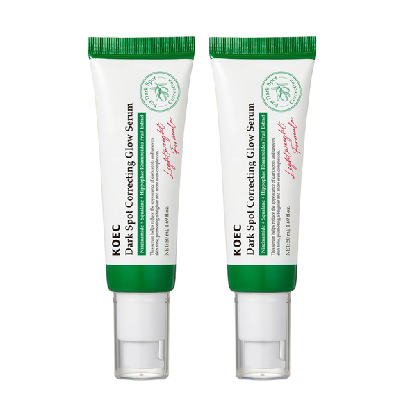 KOEC Dark Spot Correcting Glow Serum - Activated Niacinamide - 2 Pack