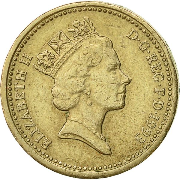 1993 United Kingdom 1 Pound Queen Elizabeth II