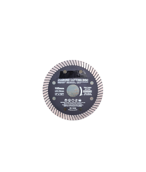 Wow Tools Diamond Blade Turbo 105 X 1.8 X 22.23 Slim Line for Tile Cutting